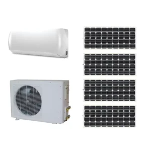 On Grid Solar Powered ACDC Inverter Split Wall Mounted Air Conditioner 12000BTU Cooling Heating for Household Use