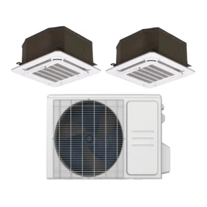One to Multi System 2 Zones Cassette Air Conditioner Heating and Cooling Unit Free Match Cassette Type Split Ac
