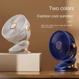 Portable Air Conditioner Fan with Makeup Mirror Rechargeable Personal Cooling Fan for Desk Office Travel for Home