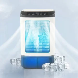 Portable Air Cooler 7 Color Light Quiet Desk Evaporative Cooling Fan Mini Air Conditioner Fan for Home Office Outdoor Indoor