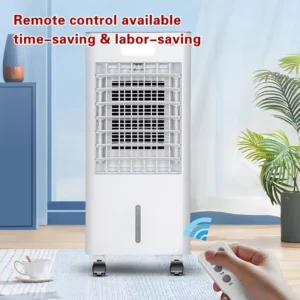 Portable Air Cooler Evaporative Cooler Mobile Air Conditioner Fan for Industrial Household and Office Use