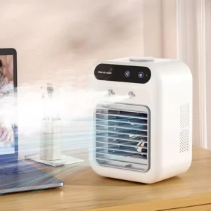 Portable Air Mini Cooler Fan with Humidifier Mist Function USB Powered Personal Desktop Air Conditioner for Room Office Travel