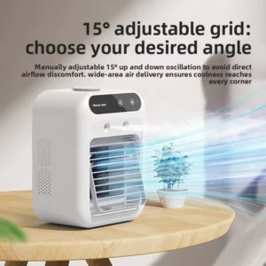 Portable Air Mini Cooler Fan with Humidifier Mist Function USB Powered Personal Desktop Air Conditioner for Room Office Travel