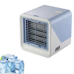 Portable DC Room Air Cooler Rechargeable 3 Wind Speeds Adjustable Mini Air Conditioner Fan