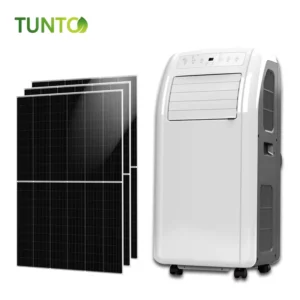 Portable DC and Solar Power Cooling Fan Air Conditioner Camping Yard or Shop Off grid