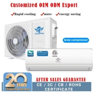 Portable Fixed Frequency Inverter Air Conditioner 9000BTU 2HP Rapid Cooling R410A Electric High Efficiency Hotel Household Use