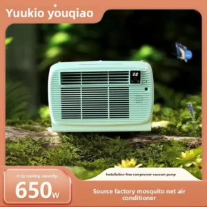 Portable Mobile Air Conditioner Upgraded 650W Cooling Outdoor Camping Tent Mini Silent