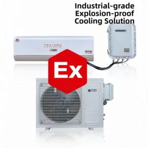 Portable Split Type Explosion Proof Air Conditioner Wheels 2500W Cooling Capacity for Indoor Outdoor Use Maintenance Workshop
