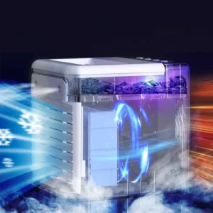 Portable USB Mini Water Cooled Electric Air Cooler Fan for Home Car Office Hotel Mobile Use with DC Power Source