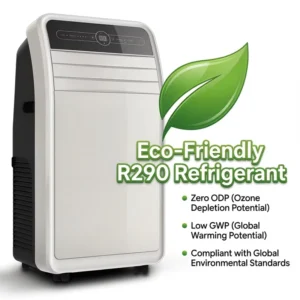 Professional Room Cooling System Portable Air Conditioner With Wheels Easy Move Silent Sleep Mode Mobile AC