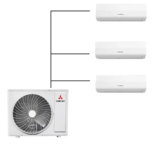 Quiet High Efficiency Central Air Conditioners Wall Split DC Motor Energy Saving Long Service Life Air Circulation