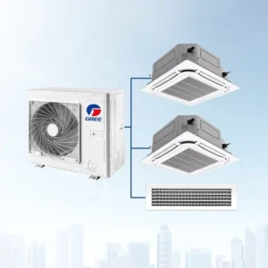 R410A DC Compressor Multi Split Air Conditioning System with Ceiling Cassette Coil Unit for VRF Household Central AC