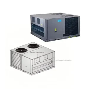 R410A OEM 12.5ton 150000Btu 45kw 380V 460V 220V Central Air Conditioner for Office Heating and Cooling Rooftop Package Unit