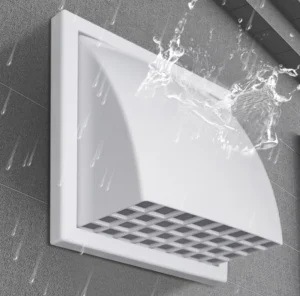 Rainproof Exterior Wall Exhaust Ventilation Cap Wind Cover for Office Duct Outlet