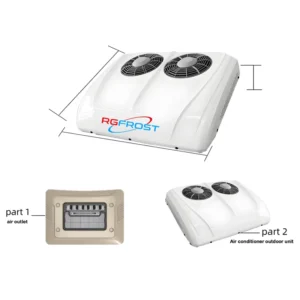 Roof Top Air Conditioner Double Fans DC 12V 24V Electric Car Van Truck Bus Caravan AC Unit