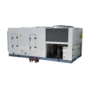 Rooftop Packaged DC Chiller Plant 89.9kW Cooling Capacity Stainless Steel Shell Ducted High Hermetic