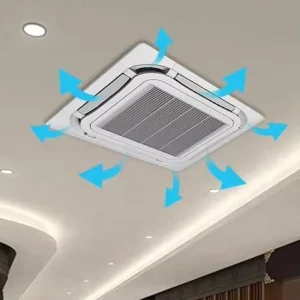 SP MCR 18HR1 18000BTU Ceiling Cassette Air Conditioner Heating Cooling Fixed Frequency Fast Cooling App Controlled Household