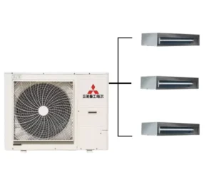 Safe Ducted Indoor Air Unit Fresh Wind Supply Sterilization Quiet Convenient Installation R410A Pump