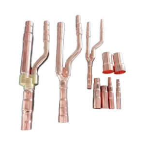 Scottfrio Y Joint Kits Refnet Copper Branch Pipe Y Branch Joint for Midea FQZHN 01 02 03 04 05 Air Conditioner