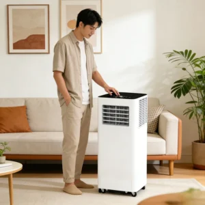 Sleek Design 5000 BTU Quiet Portable Air Conditioner for Hotels and Homes