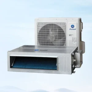 Slim Concealed Ducted Type Ceiling Mounted Air Conditioner 9000Btu 12000Btu Duct Fan Coil Unit for Central AC Unit Wifi