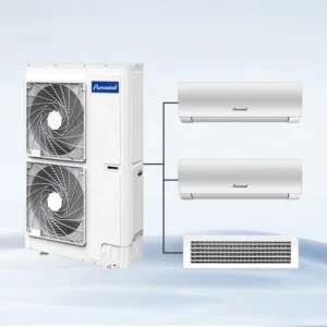 Slim Split Central Air Conditioners 36000Btu DC Inverter VRF Multi Zone Air Conditioning System for Home Office Use