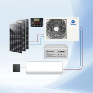Smart Control 9000BTU Hybrid Solar Powered Air Conditioner with Energy Statistics App for Sustainable Living Space