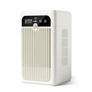 Smart Timing Quiet Personal Air Cooler Fan with LED Display Safety Lock for Home Office Outdoor Mini Desktop Air Conditioner Fan