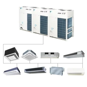 Smart VRF Central AC System Home Office Duct Type Multi Zone Cassette Ceiling Fan Coil Unit 48000BTU Wifi Enabled