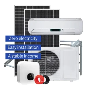 Solar AC/DC Wall Mounted Hybrid Solar Air Conditioner for Hospital School Canteen Home Use