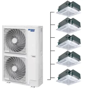 Solar Power Multi Split AC DC Hybrid Inverter VRF Multi Zone Cooling and Heating Air Conditioner