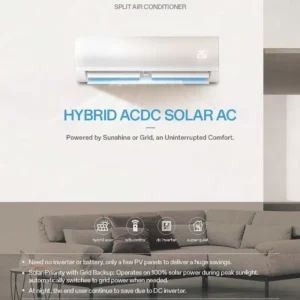 Solar air Conditioner for Home DC 48v Full Solar Powered System and AC DC Hy bird air Conditioner