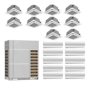 Split VRF Central Cooling System Multi Zone Inverter Room AC R32 Industrial Ceiling Ducted Air Conditioner