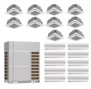 Split VRF Central Cooling System Multi Zone Inverter Room AC R32 Industry Use Ceiling Ducted Air Conditioner
