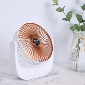 Spray Gold New Style Household Foldable Usb chargeable Mini Air Conditioner Fan Three Speed for Outdoor Hotel Use