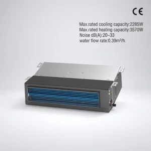 Square Multifunctional Horizontal Concealed Heating HVAC System Thin Water Fan Coil Unit Flexible Energy Saving