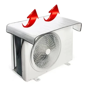Sun Shade Air Conditioning Cover Protective Outdoor Ac Units Protector Silver Rain Cover Sun Visor Cover for Air Conditioner