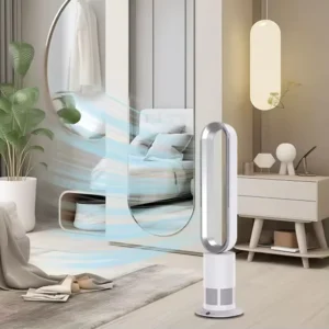 TP-12PLUS Air Conditioner Partner Bladeless Fan 80° Swing Air Circulation for Home Office