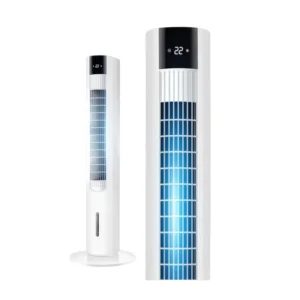 Tower Style Water Cooled Air Conditioner 60W Evaporative Air Cooler with Remote Control 3 Speed Oscillating Cooling Fan