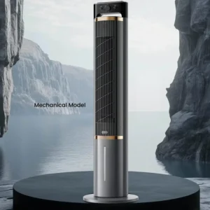 Tower Vertical Water Cooled Air Conditioner 75W Evaporative Air Cooler with 3 Speeds High Airflow Cooling Fan EU Plug Fan