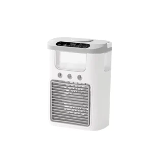 USB Air Conditioner Fan Desk Cooler Portable Cooler Fan Air Cooling Fan with Colors LED Light Modes