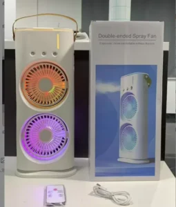 USB Desktop Air Conditioner Fan Summer Double Blade Spray Mute Portable Water Cooled Fan for Office Use