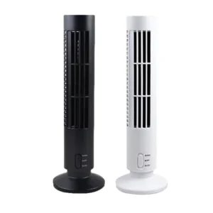USB Desktop Tower Fan Home Office 2 Speed Personal Fan Portable Bladeless Conditioner Fan