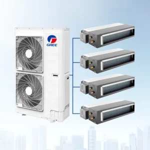 Ultra Slim VRF Multi Split Central Air Conditioners 8-34KW Concealed Ducted Units Full DC Inverter Technology Energy