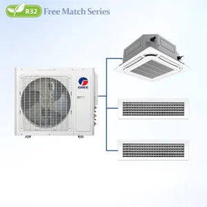 VRF Multi Split Air Conditioner 18000-42000Btu Free Match 2 to 5 Indoor Units Cassette Duct Floor Ceiling HVAC System
