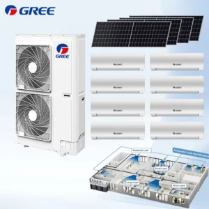 VRF Multi Split Air Conditioning System 2.5 9.5 Ton 1 Outdoor Multi Indoor Solar AC R410A Stable 52°C Africa Hotel Project