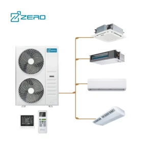 VRF System 5100Btu Medium Static Pressure Duct Indoor Unit Heating Cooling Central Air Conditioner Motor R410A Refrigerant Low
