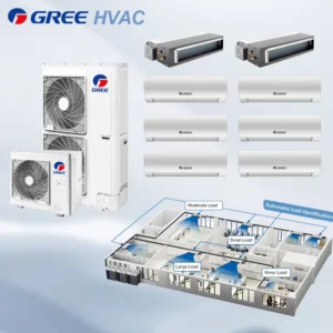 VRF VRV R410a R32 Multi Zone Commercial 8KW to 18KW Air Conditioner DC Inverter Cassette Duct Wall Mount Home HVAC Systems