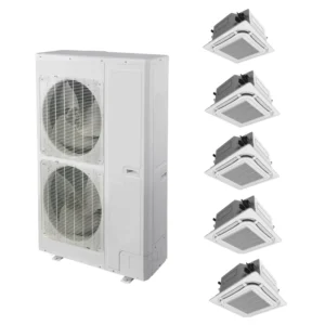 VRF VRV System Heat Pump Air Conditioning 8 Way Cassette Type Ceiling Fan Coil Unit Cassette Aire Acondicionado