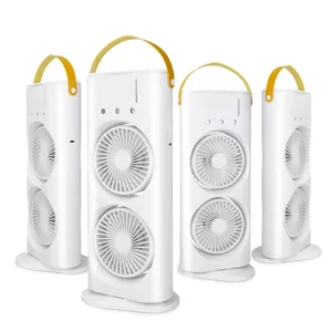 Ventilateur Desktop air Conditioner Cooling Spray Fan Water Cooling with Light Rotating Desktop Suitable for Camping